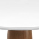 Ver imagem 4 de Mesa Alta Bistrô Cone - Amêndoa - Tampo Ø90cm Branco