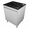 Balcão de Lavanderia 100% Mdf com Tanque Inox 48lt - 1