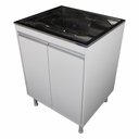 Ver imagem 1 de Balcão de Lavanderia 100% Mdf com Tanque Inox 48lt