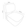 Poltrona Molise Revestidos em Tecido Bouclê 77x65x75,5cm - 3