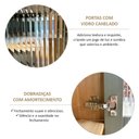 Ver imagem 6 de Cristaleira 190cm 2 Portas 100% Madeira Maciça Barcelona