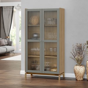 Cristaleira 190cm 2 Portas Barcelona