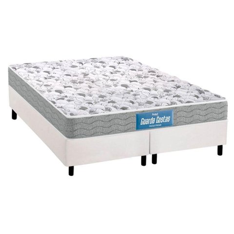 Cama Box Queen: Colchão Ortopédico Probel D45/EP Guarda Costas Próextreme Double Face + Base CRC