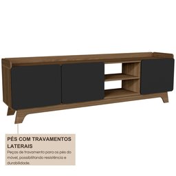 Rack para Tv até 75 Polegadas 100% Mdf 200x 61x 38,5 John - 5