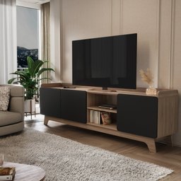 Rack para Tv até 75 Polegadas 100% Mdf 200x 61x 38,5 John - 1