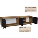 Ver imagem 4 de Rack para Tv até 75 Polegadas 100% Mdf 200x 61x 38,5 John