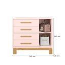 Ver imagem 4 de Cômoda Sapateira 1 Porta com 4 Gavetas Q Encanto Slim