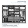 Guarda-roupa 8 Portas 6 Gavetas 100% Mdf Ergon - 10