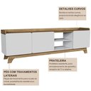 Ver imagem 4 de Rack para Tv até 75 Polegadas 100% Mdf 200x 61x 38,5 John