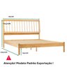 Cama Queen Frame 100% Madeira Maciça - 3