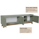 Ver imagem 4 de Rack para Tv até 75 Polegadas 100% Mdf 200x 61x 38,5 John