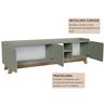 Rack para TV até 75 polegadas 100% MDF 200x 61x 38,5  John - 4