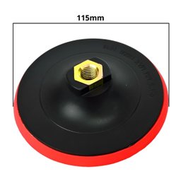 Suporte de Borracha para Disco de Lixa Boina 115mm Aderente com Adaptador | Fertak - 2