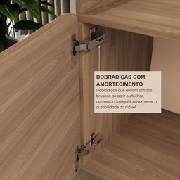 Rack para Tv até 75 Polegadas 100% Mdf 200x 61x 38,5 John - 7