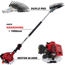 Derriçadeira Para Colher Café Kawashima Haste Longa e Mãozinha Dupla + Óleo Castrol Stihl - 5