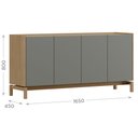 Ver imagem 4 de Armário Multiuso para Escritório em Madeira Maciça e MDF Barcelona	