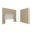 Ver imagem 3 de Quarto Modulado Casal Completo 10 Portas 6 Gavetas Seletto Marrom/Areia/Jequitibá