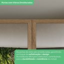 Ver imagem 7 de Quarto Modulado Casal Completo 10 Portas 6 Gavetas Seletto Marrom/Areia/Jequitibá