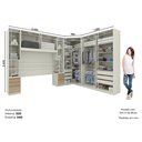 Ver imagem 4 de Quarto Modulado Casal Completo 10 Portas 6 Gavetas Seletto Marrom/Areia/Jequitibá