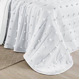 Cobre Leito King Balle Micropercal 300fios 3pç Branco Lilly Home Enxovais - 2