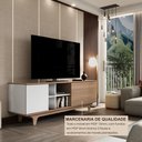 Ver imagem 4 de Rack para TV até 65 Polegadas 100% MDF 160cm 160x55x40cm Lars Marrom