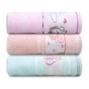 Ver imagem 1 de Kit C/ 3 - Toalhas de Banho - Felpuda - Soft Kids - Meninas - 100% Algodão - Appel