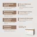 Ver imagem 6 de Gabinete de Banheiro Armário com Gavetas Toucador Prisma Montado Fimap Freijó Branco