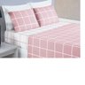 Jogo Lençol Cama Queen 4 Peças Micropercal 200 Fios Austin:Rosa - 3