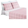 Jogo Lençol Cama Queen 4 Peças Micropercal 200 Fios Austin:Rosa - 2
