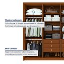 Ver mais imagens de Guarda-roupa 8 Portas 6 Gavetas 100% Mdf com Espelho Ergon