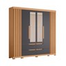 Guarda-roupa 6 Portas e 4 Gavetas com Espelhos Doble Casal - 3