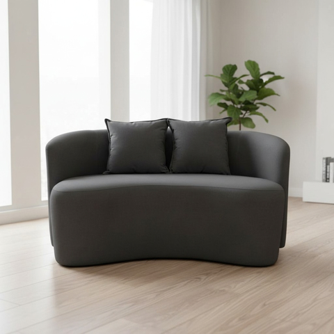Sofá Decorativo Montreal 150cm Orgânico Suede Cinza