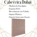 Ver imagem 3 de Cabeceira Solteiro 88 cm Dubai Veludo Rose Soon