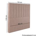 Ver imagem 4 de Cabeceira Solteiro 88 cm Dubai Veludo Rose Soon