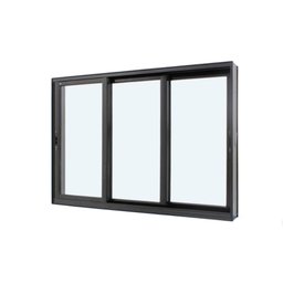 Janela de Alumínio Maxx 03 Folhas Móveis Preto - 120x150 - 1