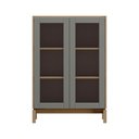 Ver imagem 3 de Cristaleira 2 Portas 115cm 100% Madeira Maciça Barcelona