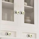 Ver imagem 2 de Puxador Cerâmica IL 7022 - Branco/Dourado - 31MM