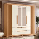 Ver imagem 1 de Guarda-roupa 6 Portas e 4 Gavetas com Espelhos Doble Casal