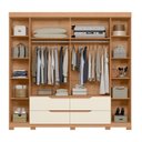 Ver imagem 4 de Guarda-roupa 6 Portas e 4 Gavetas com Espelhos Doble Casal