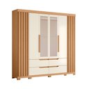 Ver imagem 3 de Guarda-roupa 6 Portas e 4 Gavetas com Espelhos Doble Casal