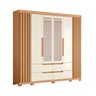 Guarda-roupa 6 Portas e 4 Gavetas com Espelhos Doble Casal - 3