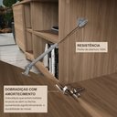 Ver imagem 5 de Rack para TV até 65 Polegadas 100% MDF 160cm x40cm Lars Marrom