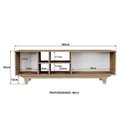 Ver imagem 3 de Rack para Tv até 65 Polegadas 100% Mdf 160x55x40cm Lars