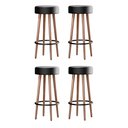 Ver imagem 1 de Kit 4 Banquetas Berlin 70cm Couríssimo Preto - Salaone