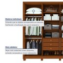 Ver mais imagens de Guarda-roupa 8 Portas 6 Gavetas 100% Mdf com Espelho e Pés Ergon