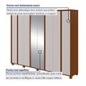 Guarda-roupa 8 Portas 6 Gavetas 100% Mdf com Espelho e Pés Ergon - 4