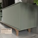 Ver imagem 6 de Rack para TV até 65 Polegadas 100% MDF 160cm x40cm Lars Verde