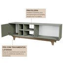 Ver imagem 7 de Rack para TV até 65 Polegadas 100% MDF 160cm x40cm Lars Verde