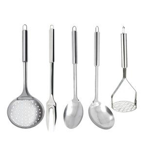 Conjunto de Utensílios para Servir 5 Peças Aço Inox 32cm - Tuut