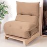Futon de Espuma Almofada Dobrável Solteiro 170x60x10cm - Bf Colchões - 1